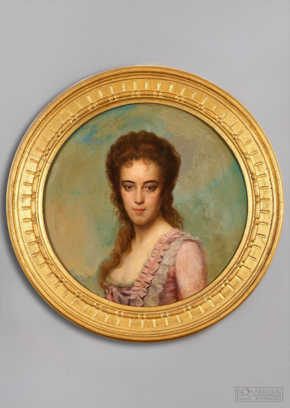 Неизвестный художник. Портрет неизвестной (Предположительно, Шаховской-Глебовой-Стрешневой). Холст, масло. Вторая половина XIX в. Аукционный дом Тибериус