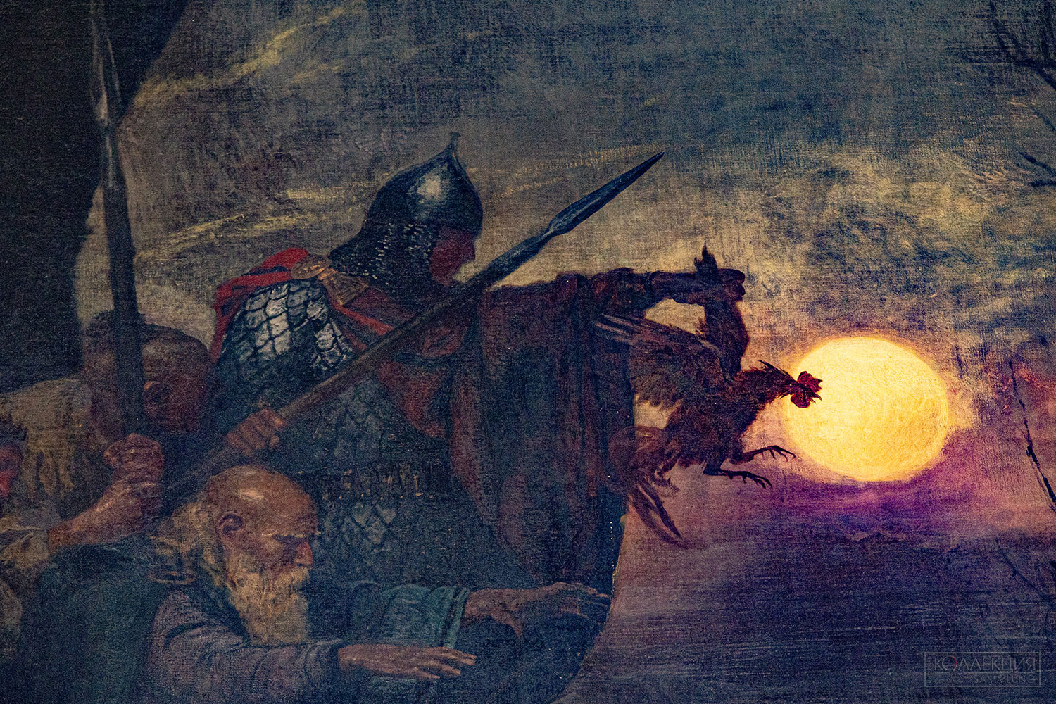 Семирадский Г.И. Тризна дружинников Святослава после боя под Доростолом в 971 году (Ночные жертвоприношения). 1884. ГИМ (фрагмент)