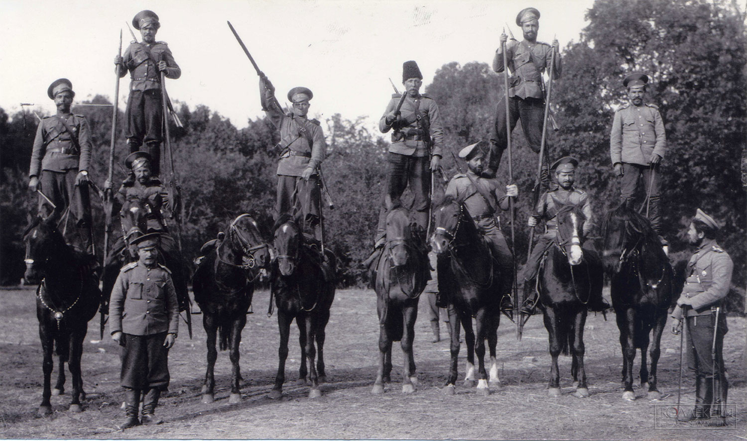 Участники «карусели», начало ХХ века