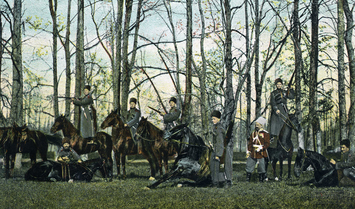 Участники состязаний по джигитовке