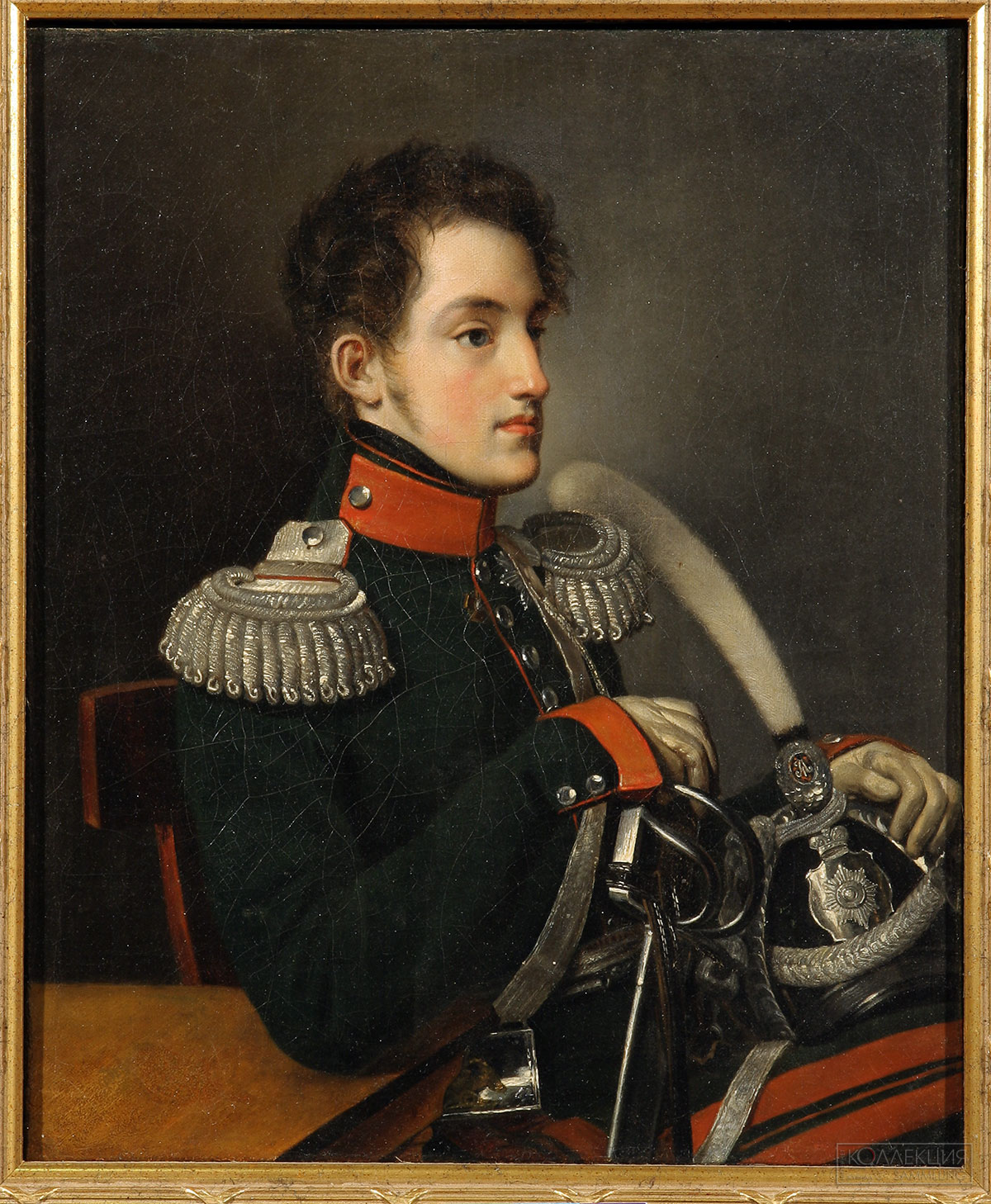 Неизвестный художник. Портрет великого князя Николая Павловича, первая половина XIX в. Копия с Кипренского. Холст, масло. ГИМ