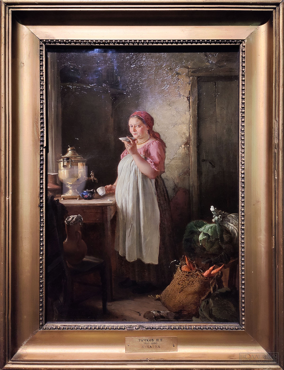 Николай Рачков (1825-1895). Кухарка. 1870-e. Холст, масло. ГТГ Nikolay Rachkov (1825-1895). The Cook. The 1870s. Oil on canvas