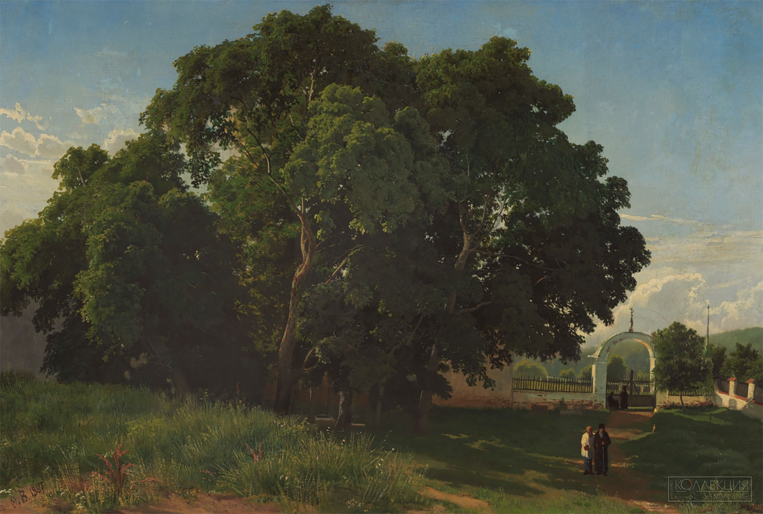 Васильев Ф.А. (1850–1873). В церковной ограде. Валаам. ГРМ