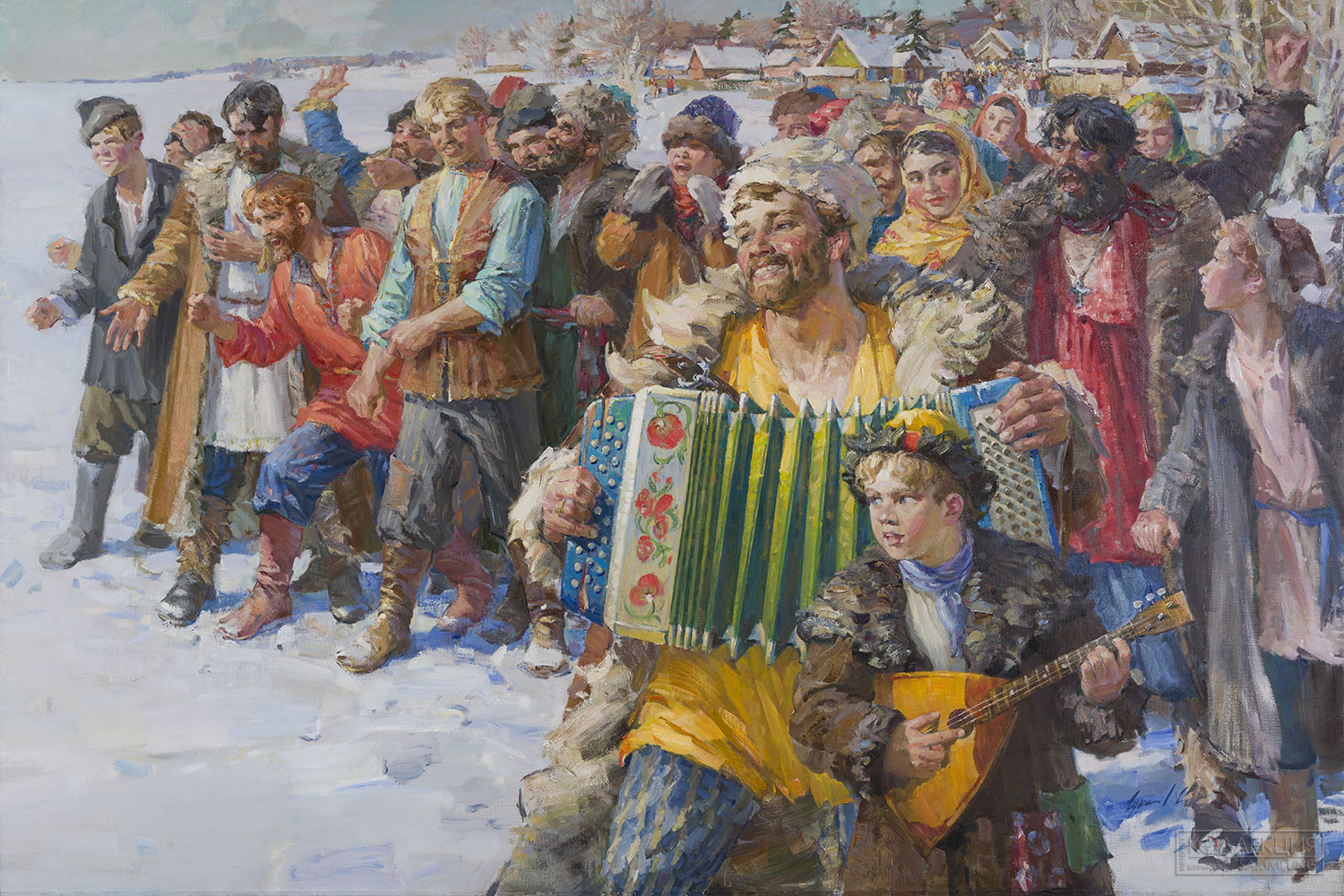 Гукасов Г.А. Триптих Стенка на стенку. Задорные частушки, 2015-2017. Частное собрание