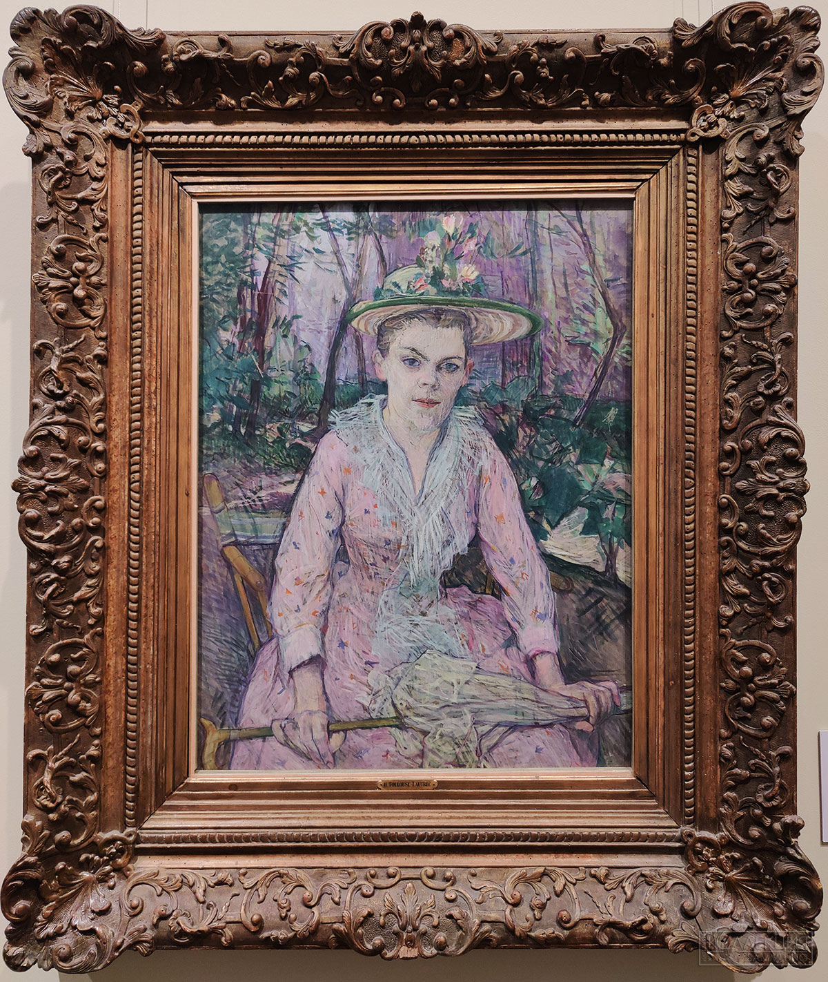 Анри де Тулуз-Лотрек (1864-1901). Женщина с зонтиком. 1889. Картон, гуашь, акварель, темпера. Поступление: 1949 г.; ранее в собрании О. Кребса в Хольцдорфе. Инв. № ГР-155-97 Henri de Toulouse-Lautrec (1864-1901). Woman with an Umbrella. 1889. Gouache, watercolour and tempera on cardboard Acquired in 1949; formerly in the collection of Otto Krebs, Holzdorf