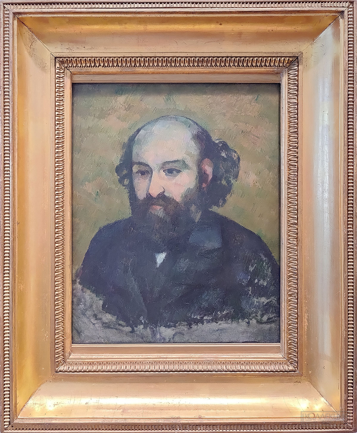 Поль Сезанн (1839-1906). Автопортрет. Ок. 1881-1882. Холст, масло. Поступление: 1949 г.; ранее в собрании О. Кребса в Хольцдорфе. Инв. № ЗКР-513 Paul Cézanne (1839-1906). Self-Portrait. c. 1881-1882. Oil on canvas. Acquired in 1949; formerly in the collection of Otto Krebs, Holzdorf