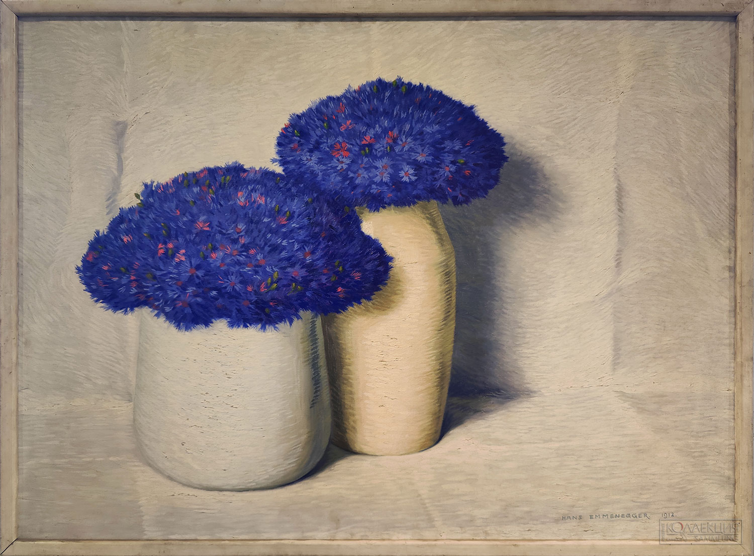 Ханс Эмменеггер (1866-1940). Васильки. 1912. Холст, масло. Поступление: 1921 г., из собрания Г. Э. Гаазена. Инв. № ГЭ-4858 Hans Emmenegger (1866-1940). Cornflowers. 1912. Oil on canvas. Acquired in 1921 with the collection of George Haasen