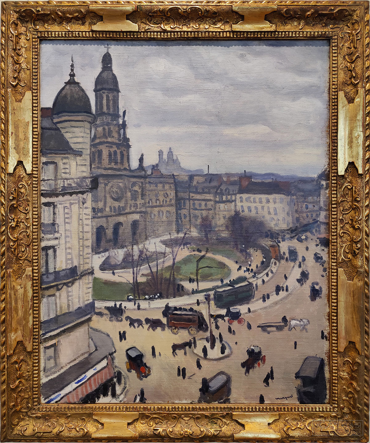 Альбер Марке (1875-1947). Площадь Святой Троицы в Париже. Ок. 1911. Холст, масло. Поступление: 1921 г.; ранее в собрании Г.Э. Гаазена, приобретено Г.Э. Гаазеном в галерее Дрюэ (Париж). Инв. № ГЭ-4905 Albert Marquet (1875-1947). Place de la Trinité, Paris. c. 1911. Oil on canvas. Acquired in 1921; formerly in the collection of George Haasen: purchased by him from the Druet Gallery, Paris