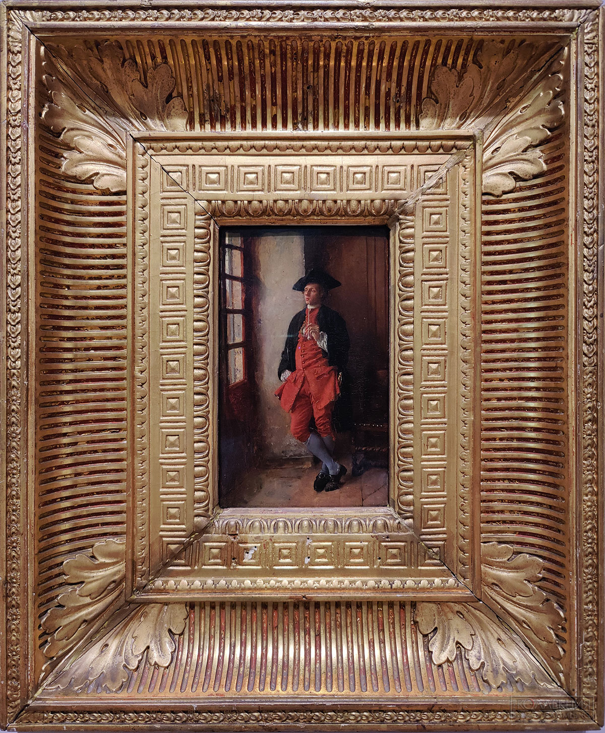 Жан-Луи Эрнест Мейссонье (1815-1891). Курильщик. 1850-e rr. Дерево, масло. Поступление: 1922 г. из Кушелевской галереи в Академии художеств. Инв. № ГЭ-3918 Jean-Louis-Ernest Meissonier (1815-1891). Smoker. 1850s. Oil on panel. Acquired in 1922 from the Kushelev Gallery of the Academy of Arts