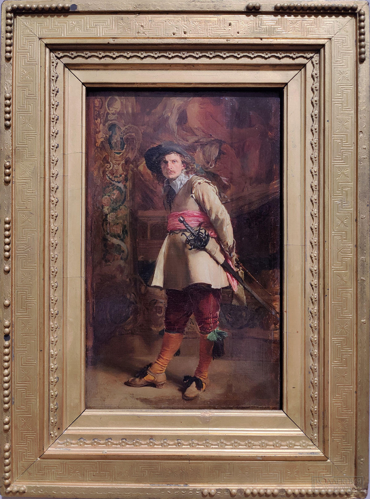 Жан-Луи Эрнест Мейссонье (1815-1891). Мушкетёр. 1870. Дерево, масло. Поступление: 1918 г. из Аничкова дворца: ранее в собрании Александра III. Инв. № ГЭ-5797 Jean-Louis-Ernest Meissonier (1815-1891). Musketeer. 1870. Oil on panel. Acquired in 1918 from the Anichkov Palace: formerly in the collection of Alexander III