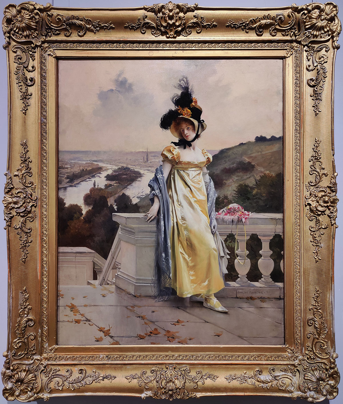 Франсуа Фламенг (1856-1923). Женский портрет. Середина 1890-х гг. Холст, масло. Поступление: 1941 г., из Ленинградской государственной закупочной комиссии; приобретено у частного лица. Инв. № ГЭ-8402 François Flameng (1856-1923). Portrait of a Woman. Mid-1890s. Oil on canvas. Acquired in 1941 through the Leningrad State Acquisition Commission: purchased from a private individual