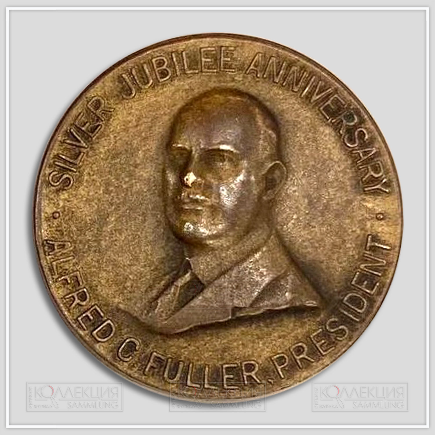 Julio Kilenyi. The Fuller Brush Company Silver Jubilee Anniversary Medal. Bronze, 1931. Whitehead & Hoag Company. D=32 mm, p=12 gr