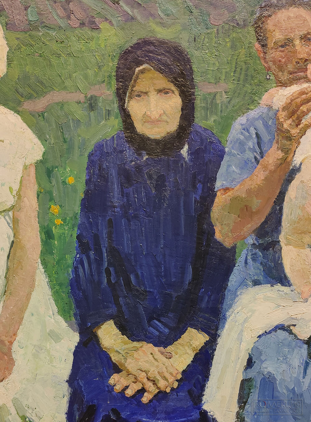 Алексей Ткачёв (1925-2025), Сергей Ткачёв (1922-2022). Матери. 1960-1961. Холст, масло. Государственная Третьяковская галерея Aleksey Tkachev (1925-2025), Sergey Tkachev (1922-2022). Mothers. 1960-1961. Oil on canvas State Tretyakov Gallery. ЖС-559