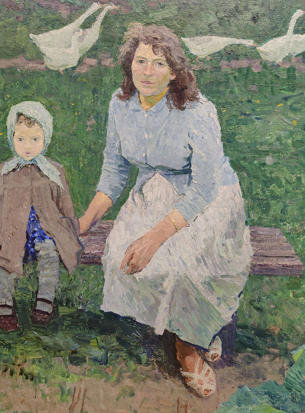 Алексей Ткачёв (1925-2025), Сергей Ткачёв (1922-2022). Матери. 1960-1961. Холст, масло. Государственная Третьяковская галерея Aleksey Tkachev (1925-2025), Sergey Tkachev (1922-2022). Mothers. 1960-1961. Oil on canvas State Tretyakov Gallery. ЖС-559