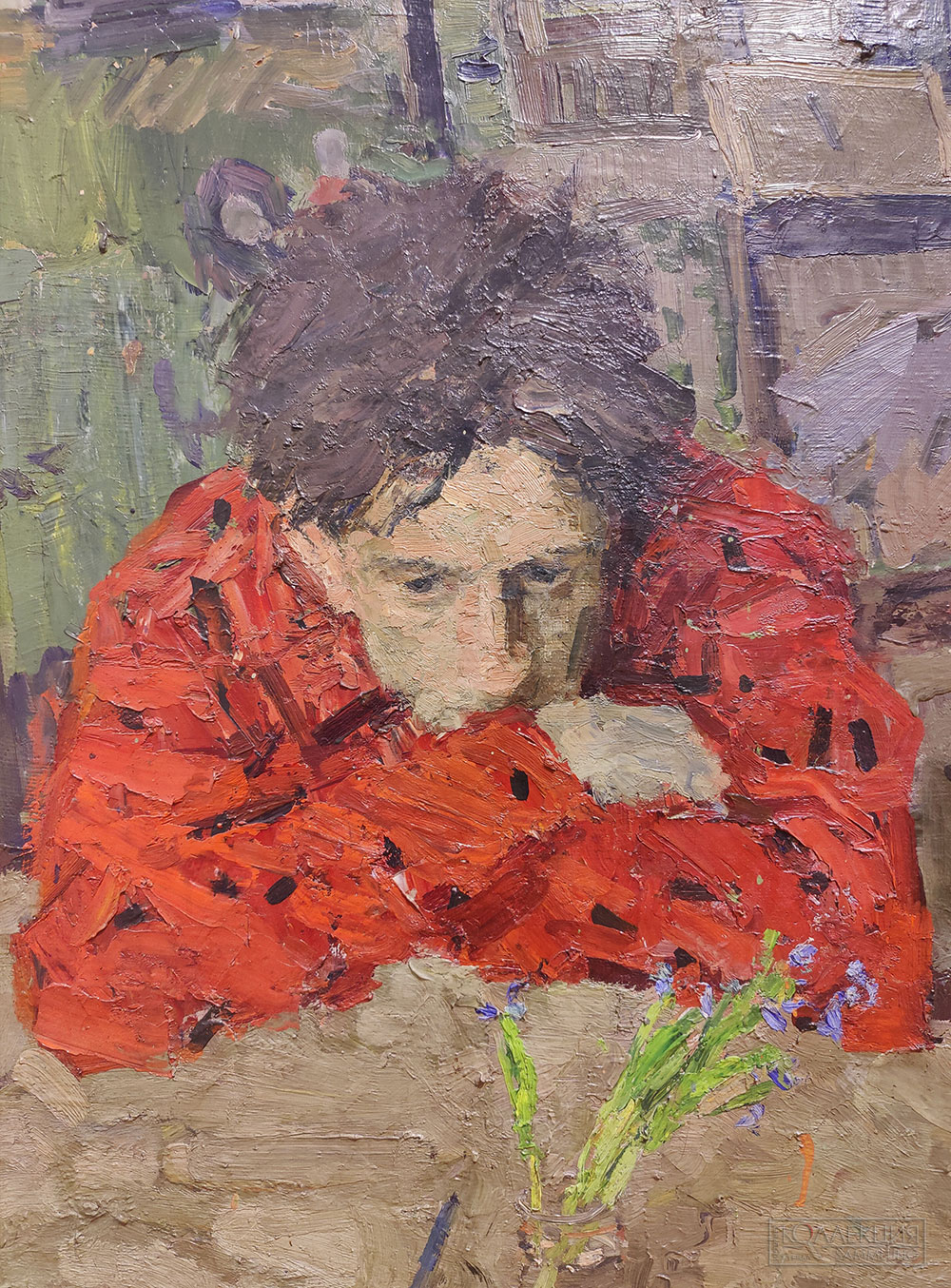 Алексей Ткачёв (1925-2025), Сергей Ткачёв (1922-2022). Автопортрет. 1965. Холст, масло. ГТГ Aleksey Tkachev (1925-2025), Sergey Tkachev (1922-2022). Self-portrait. 1965. Oil on canvas