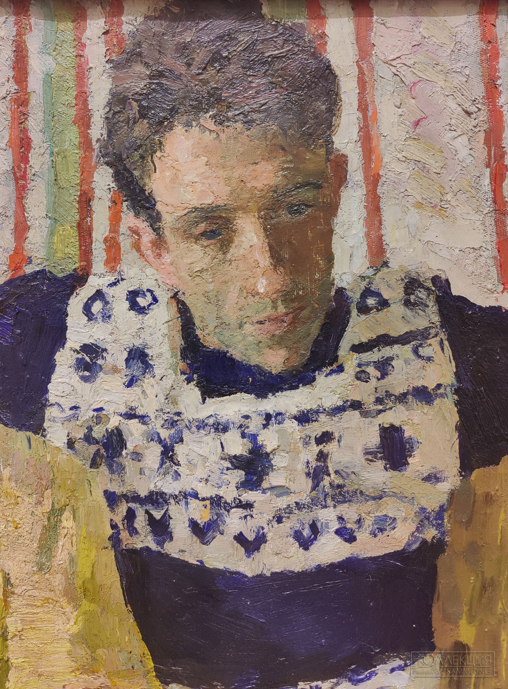 Алексей Ткачёв (1925-2025), Сергей Ткачёв (1922-2022). Автопортрет. 1961. Холст, масло. ГТГ Aleksey Tkachev (1925-2025), Sergey Tkachev (1922-2022). Self-portrait. 1961. Oil on canvas