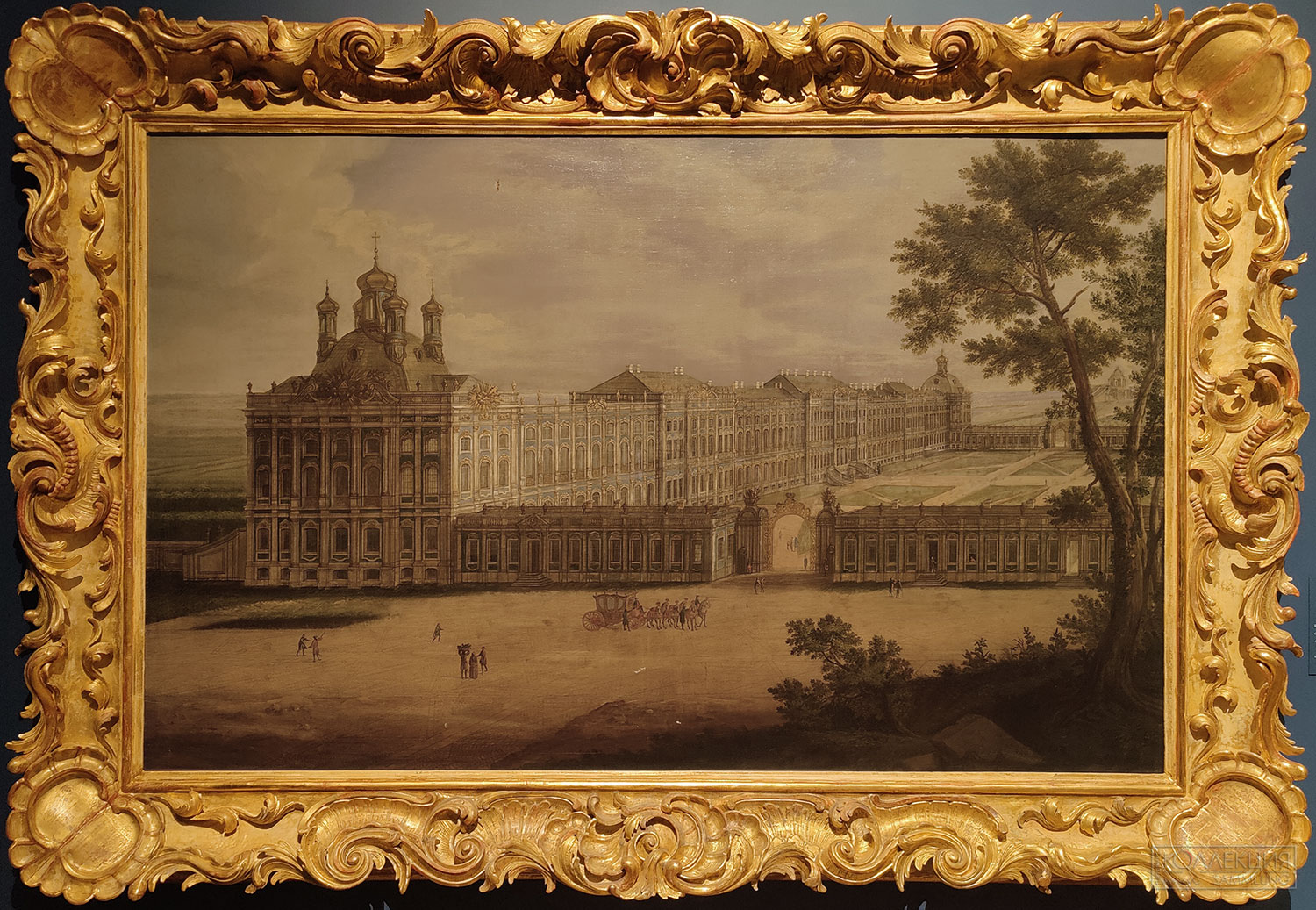 Ф.Г. Баризьен. Екатерининский дворец времени императрицы Елизаветы Петровны. Россия. 1760