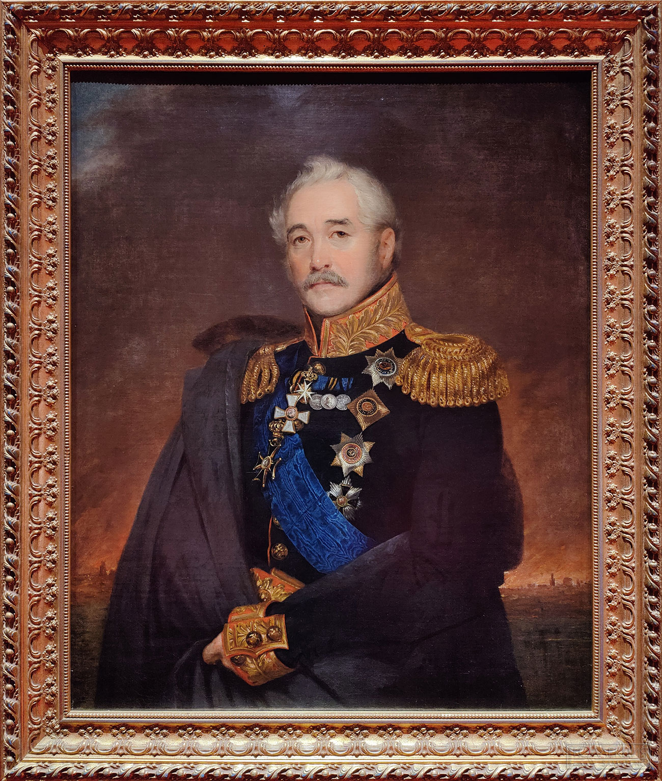 Князь Алексей Григорьевич Щербатов. Неизвестный художник не ранее 1840. Холст, масло. Музей-панорама «Бородинская битва»