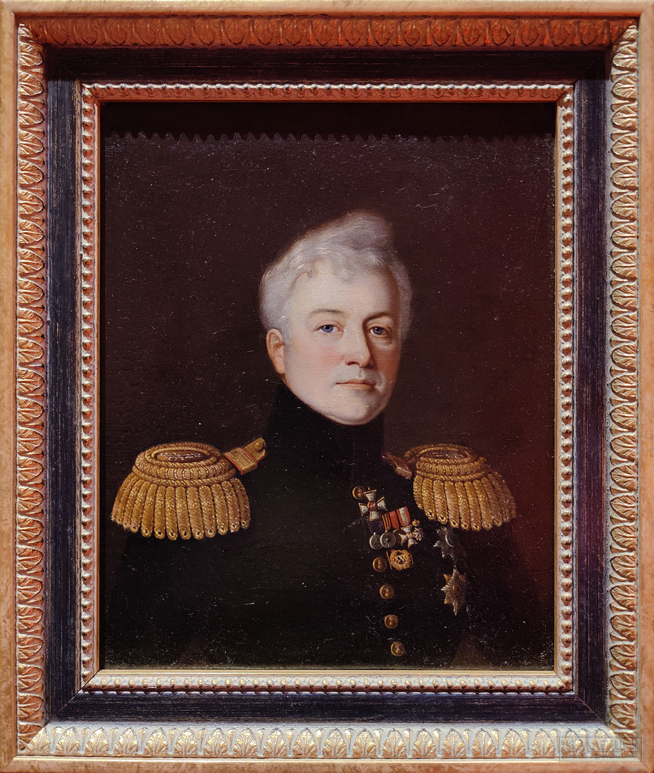 Светлейший князь Дмитрий Владимирович Голицын. Неизвестный художник. Середина ХІХ века. Холст, масло. Государственный музей А.С. Пушкина