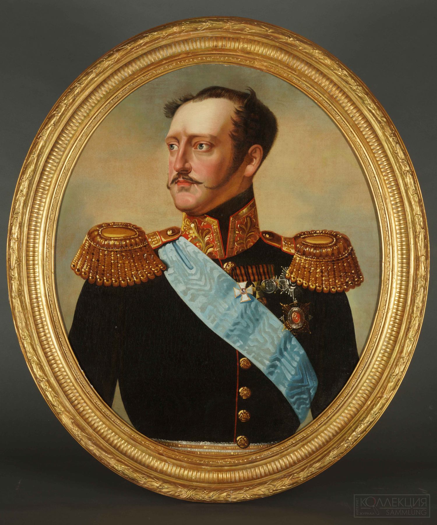 Неизвестный художник. Император Николай I. Россия. Середина XIX века. Холст, масло. 78 × 65 см. Государственный музей-заповедник «Царицыно»