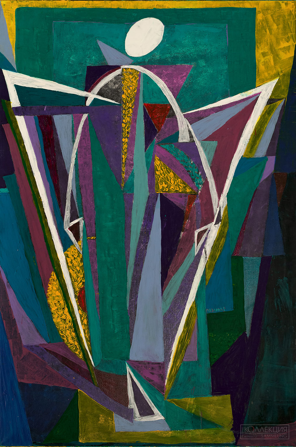 Елена Павлова. Шестикрылый Серафим, 150х100см, смешанная техника, 2022