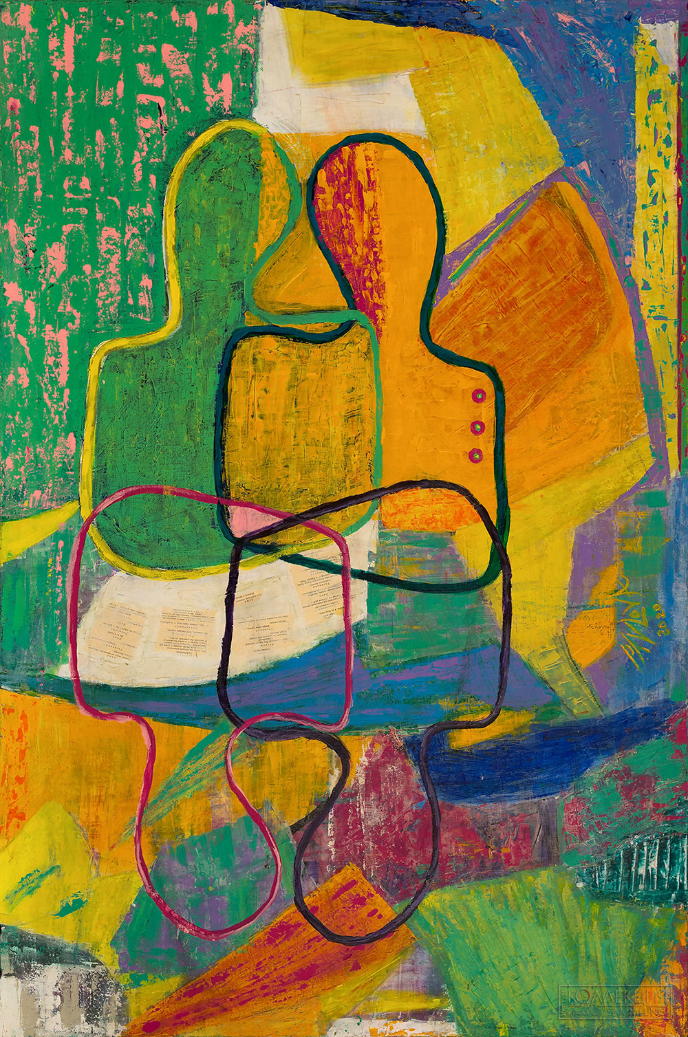 Елена Павлова. Актёры. Работа над ролью. Холст, см, техн, 150х100см