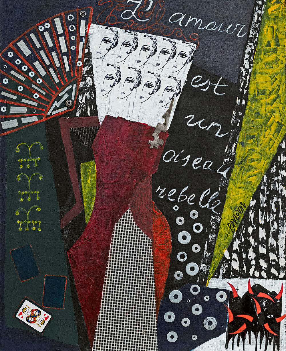 Елена Павлова. Серия Плисецкая 100, оммаж М. Плисецкой, Плисецкая-Кармен, холст, см. техн, 80х70см