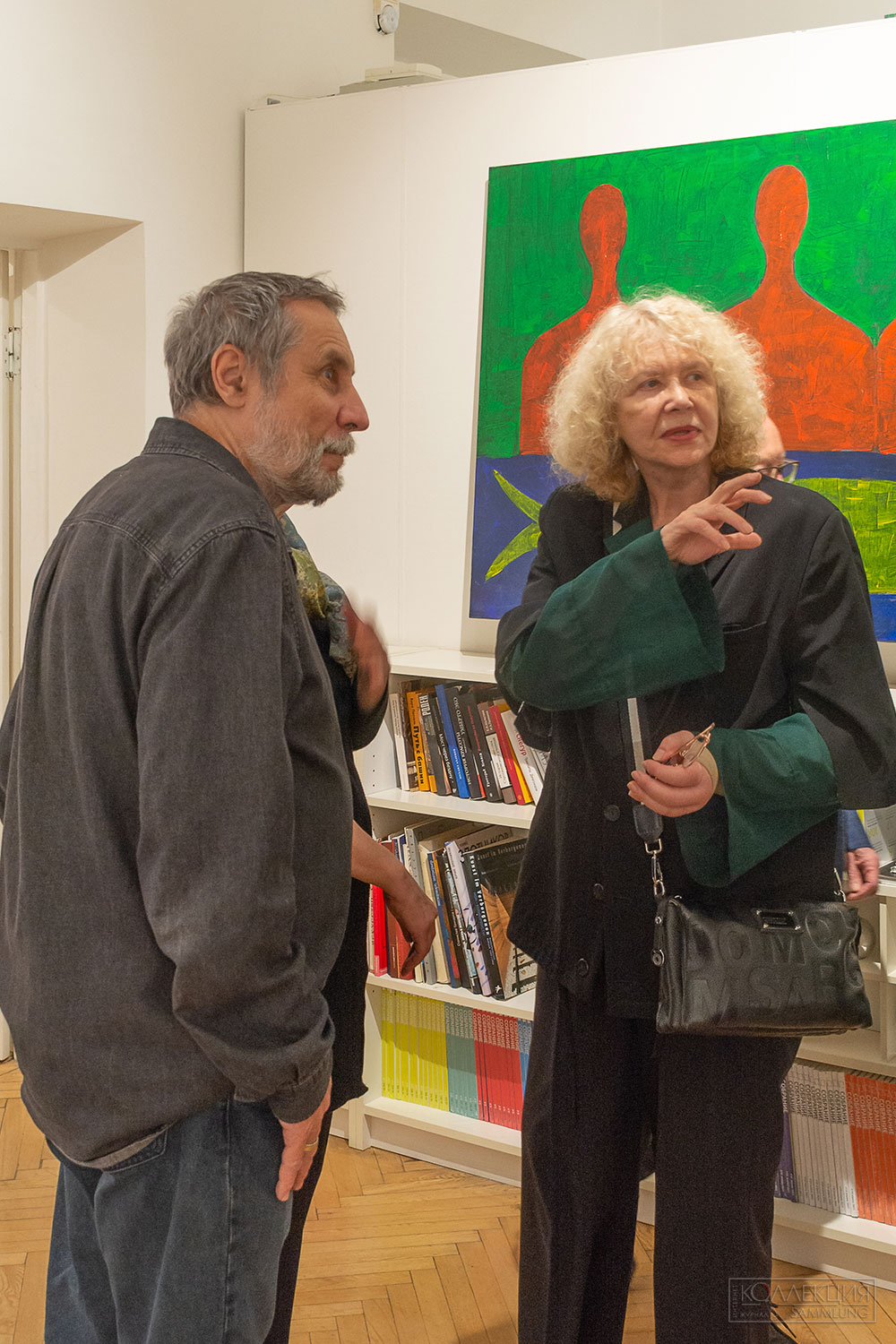 Кирилл Протопопов, скульптор, и Елена Болотских, заслуженный художник РФ, академик РАХ