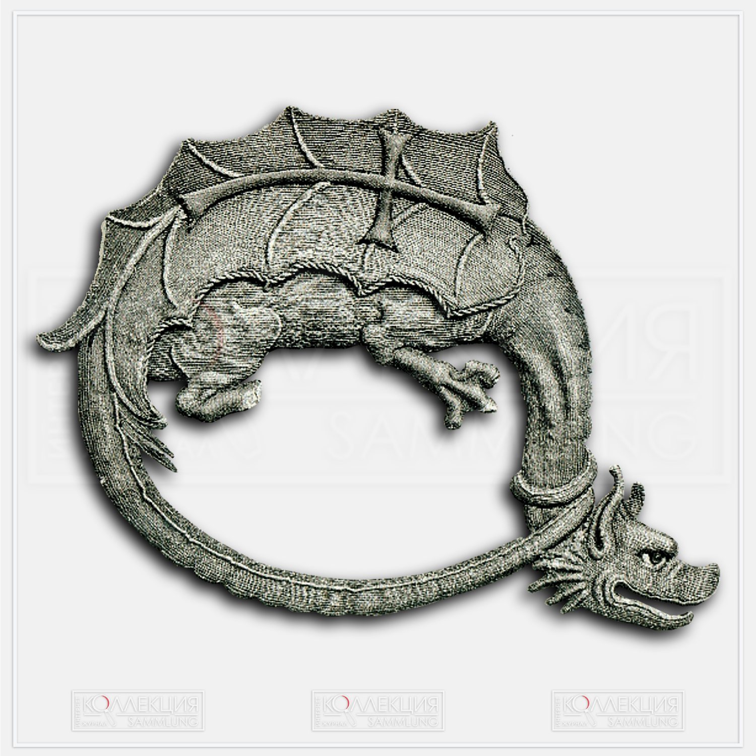 Вышитый значок (Баварский музей). Хранитель: Bayerisches Nationalmuseum (München), Inv.-Nr. BNM 1987.123. Каталог: Mittelalterliche Textilien in Bayern (2016), Kat.-Nr. T‑45.