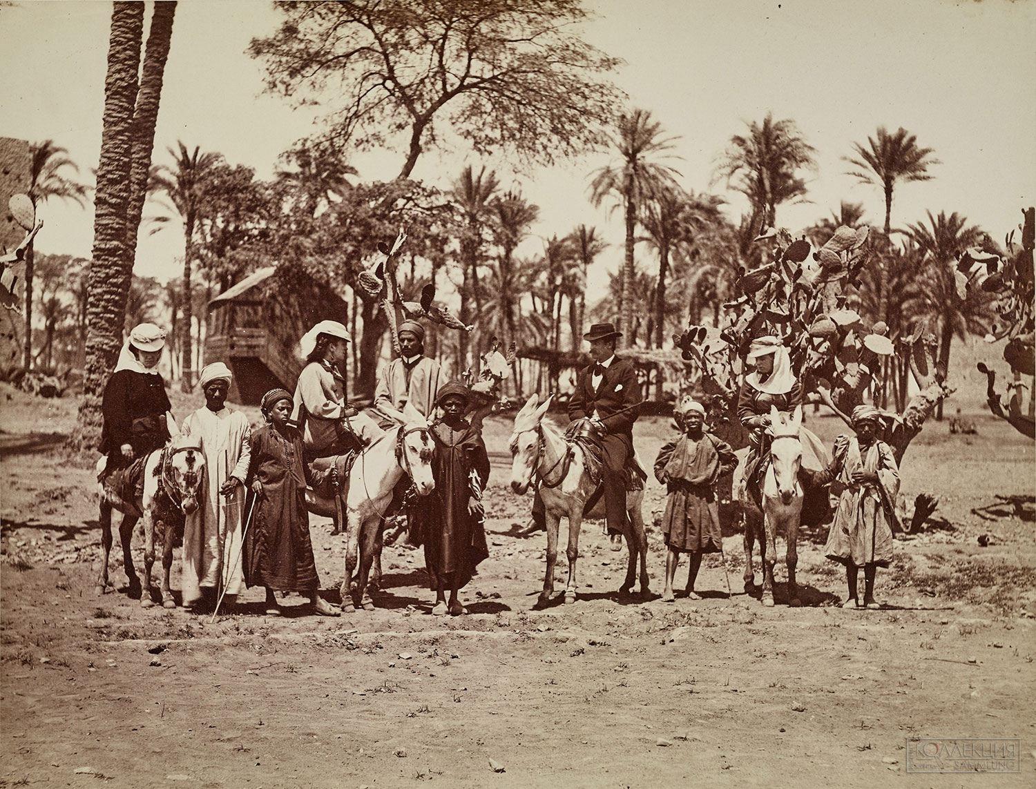Неизвестный фотограф. Европейские туристы на экскурсии в Египте. 1890-е. ГТГ