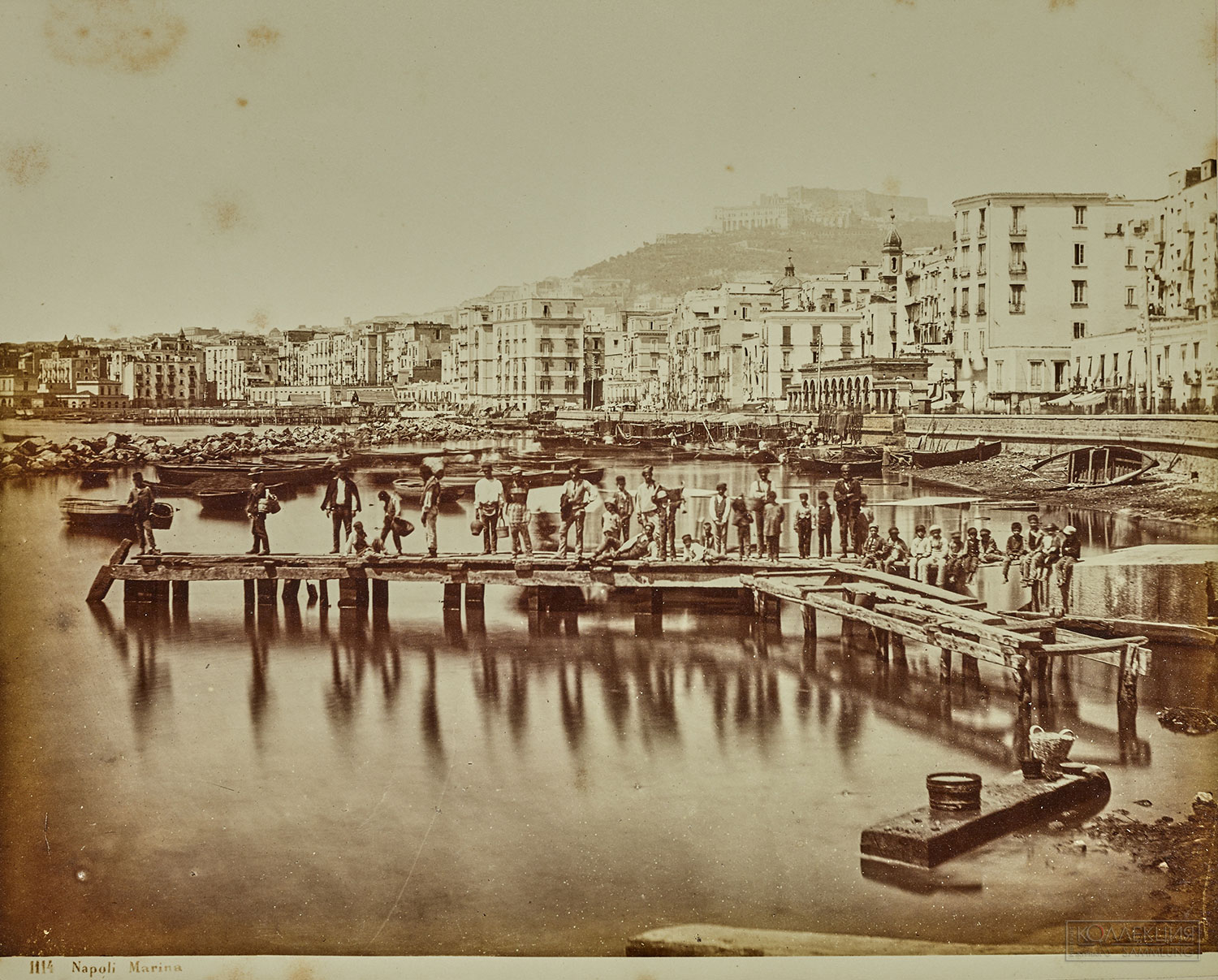 Зоммер Д. Неаполь. Вид на Виа Марина в неаполитанском порту Сан-Эльмо. Около 1867–1873. ГТГ