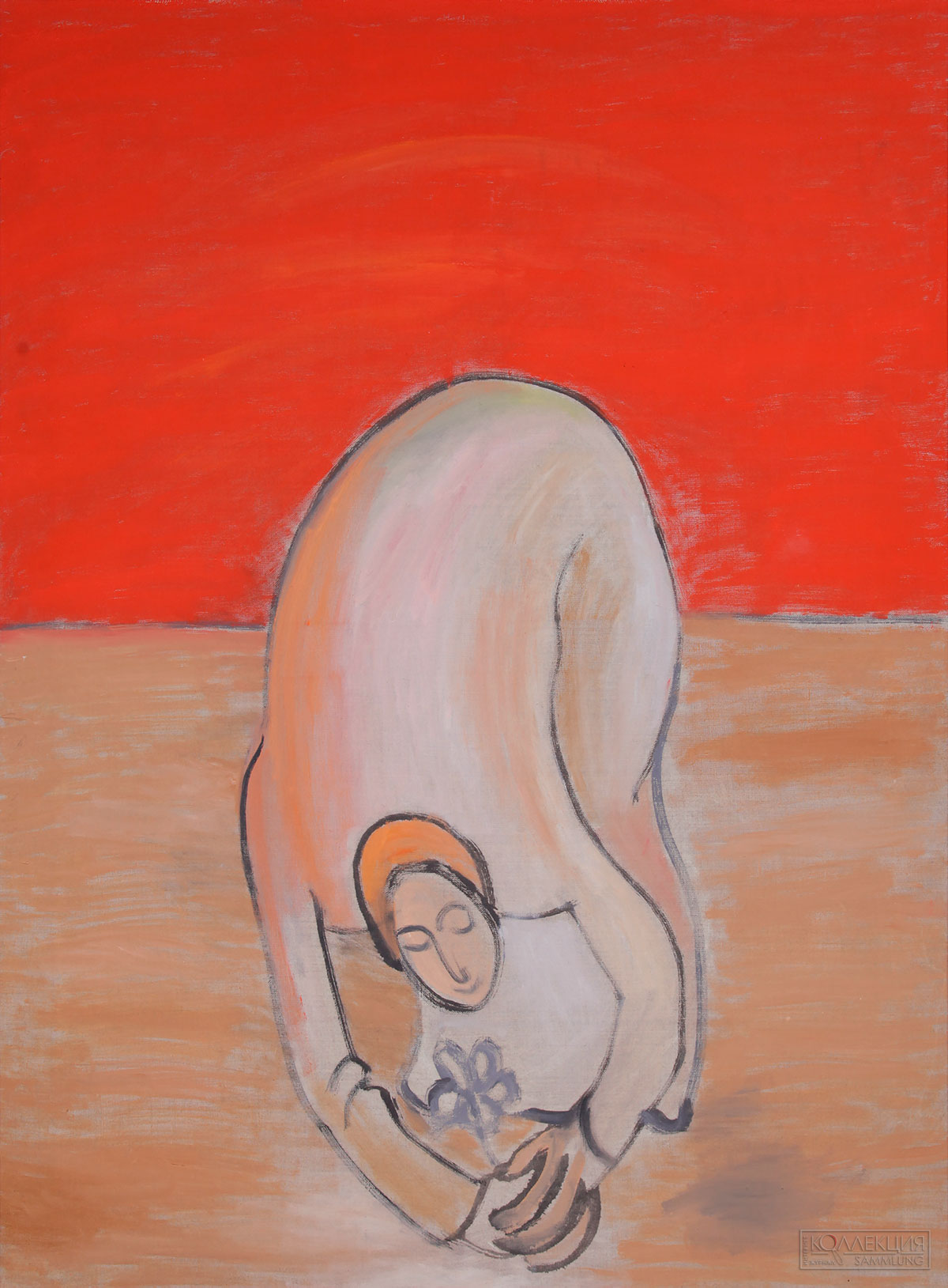 Устюгов Г.А. Я вырастила цветок. 1998. Коллекция Ивана Третьякова