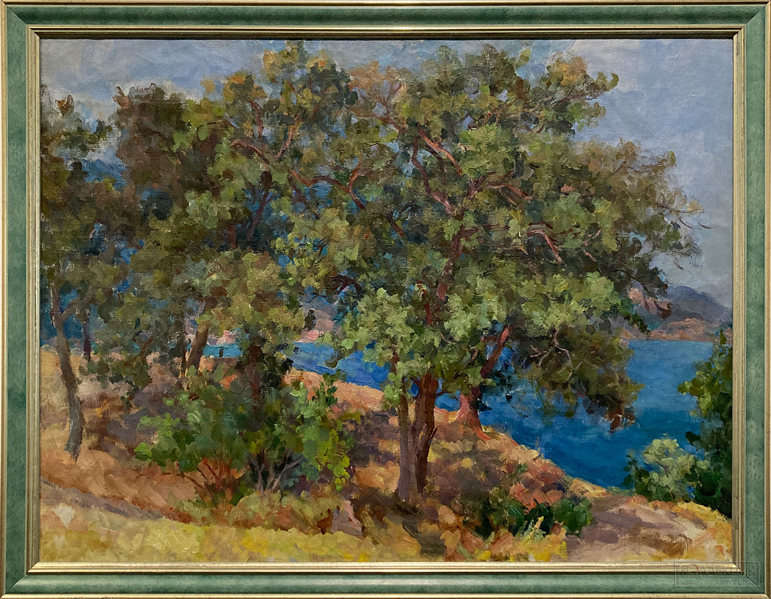 Александр Осмёркин. Пейзаж. Крым. Алупка. Роща. 1938. Государственный музей А.С. Пушкина, Москва