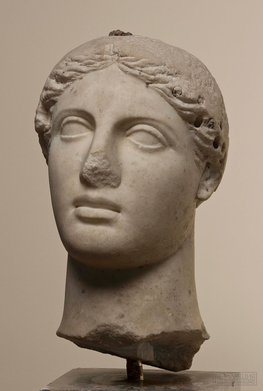 Голова богини, последней четверти IV в. до н.э. (ГМИИ им. А.С. Пушкина)