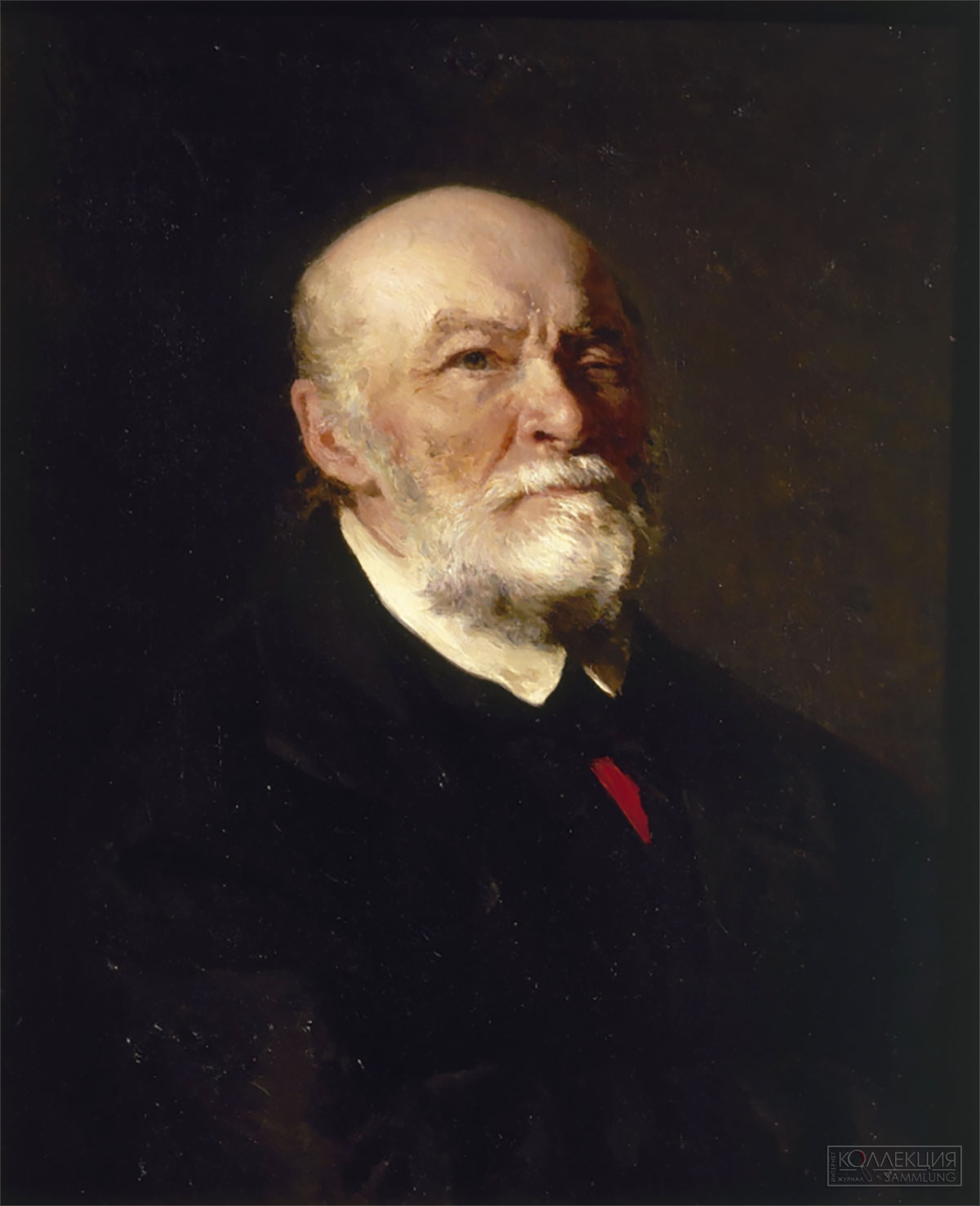 Репин И.Е. (1844, Чугуев, Харьковской губ. – 1930, Куоккала близ Ленинграда). Портрет П.И. Пирогова. 1881. Холст, масло. 64,5 х 53,4. ГРМ