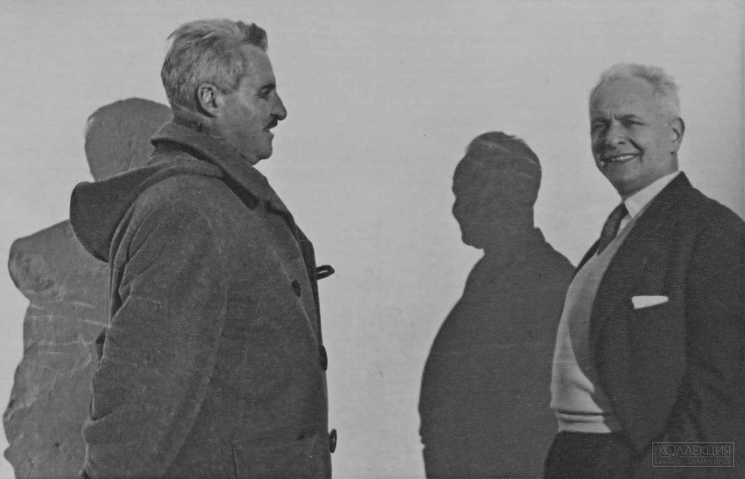 Константин Симонов и Луи Арагон