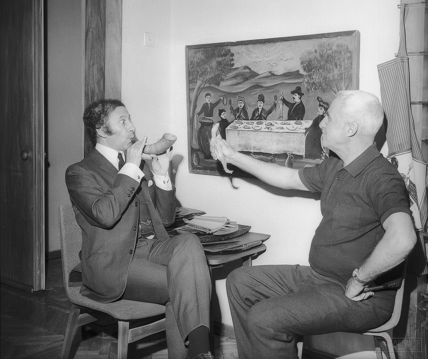 Марсель Марсо и Константин Симонов