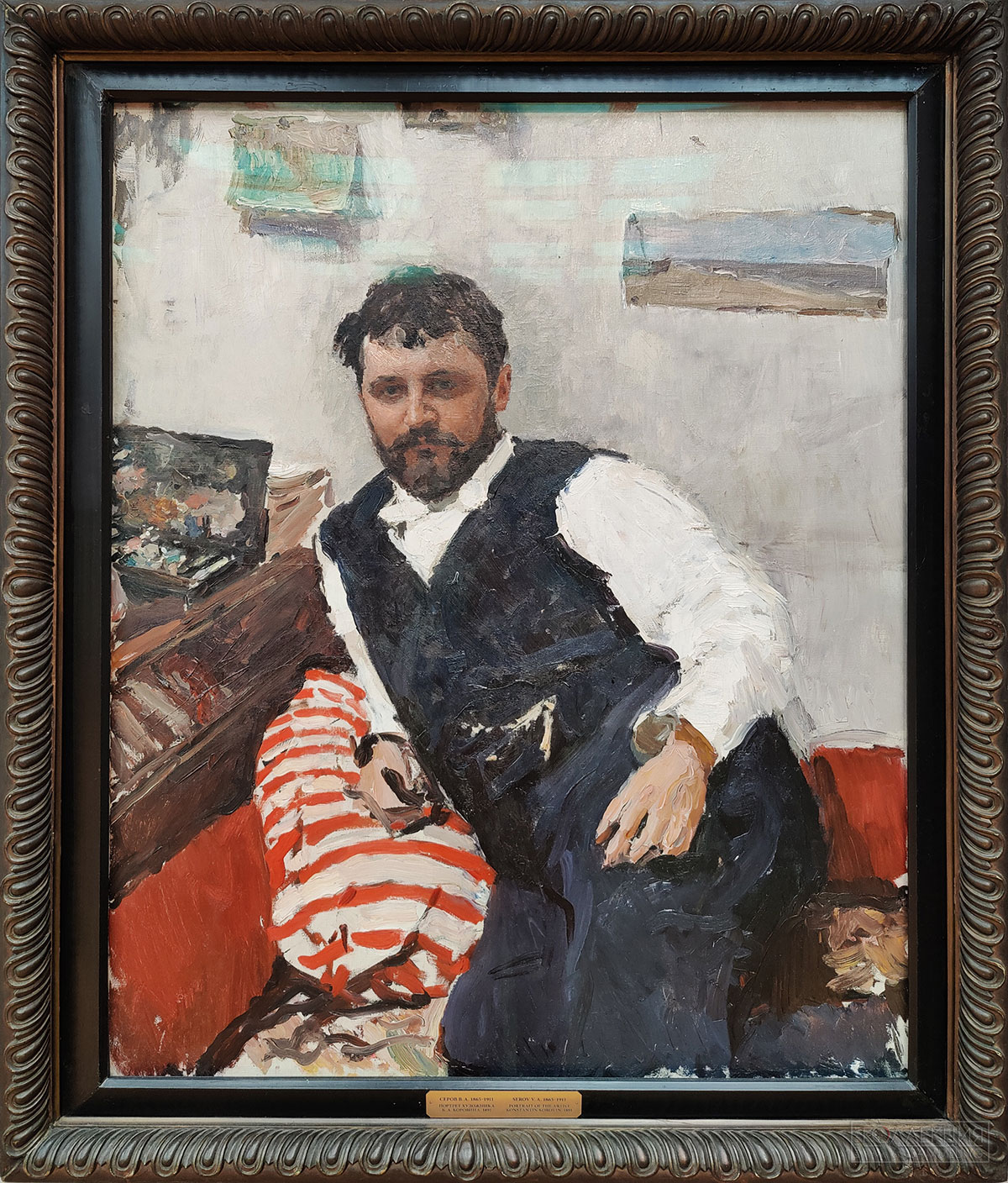 Серов В.А. (1865-1911). Портрет художника К.А. Коровина. 1891. Холст, масло. 112x89,7. ГТГ. Поступило из Государственного музея нового западного искусства (собрание И.А. Морозова). 1927