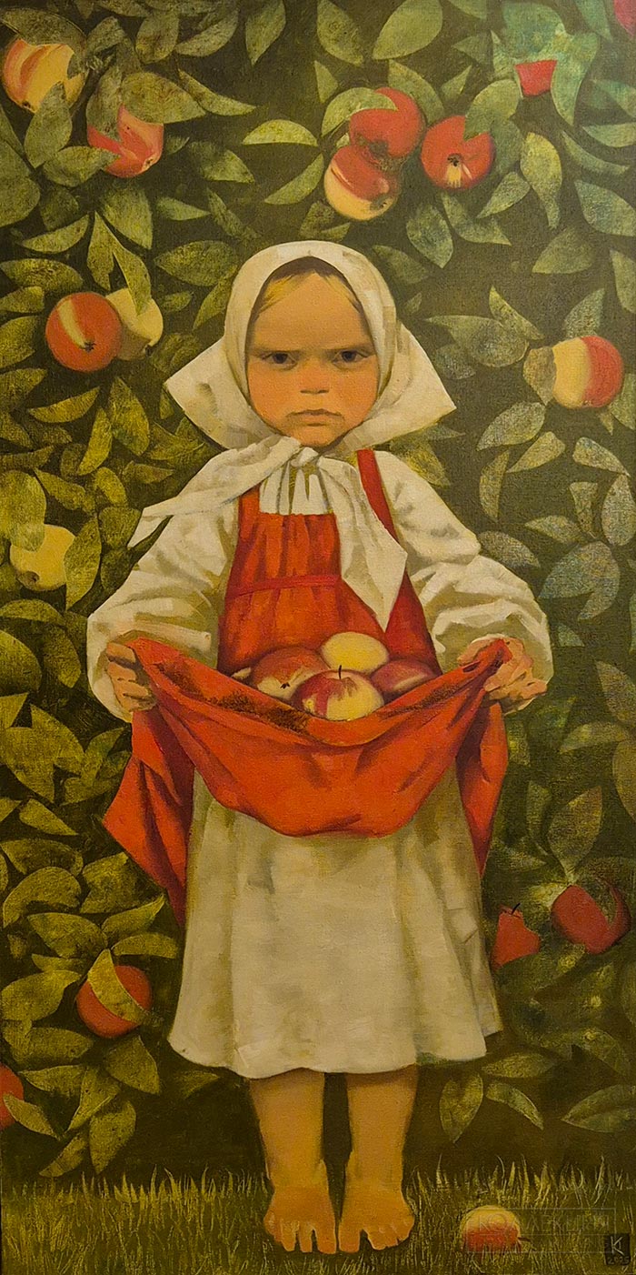 Кожова Анжела. Диптих. Житьё да бытьё. Левая часть. 50х100