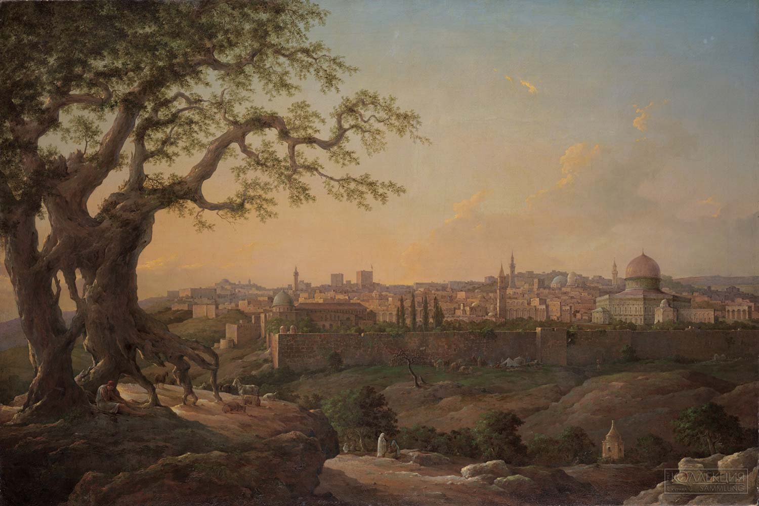 Братья Чернецовы. Вид Иерусалима. 1854. ГТГ