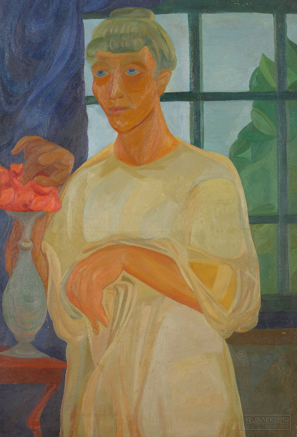 Школа Званцевой. Надежда Лермонтова. Поздние цветы. 1916. Собрание Аллы Есипович-Рогинской