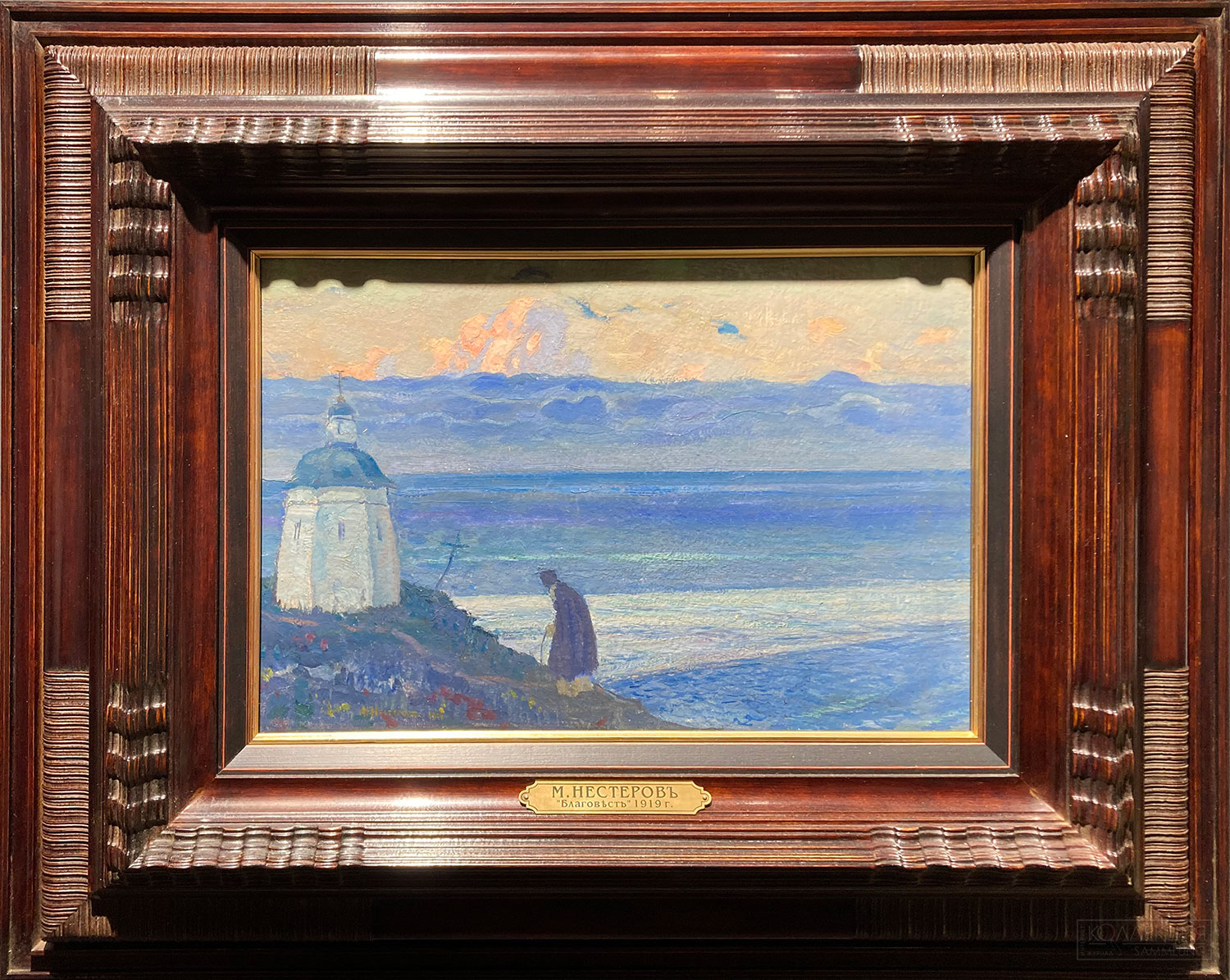 Нестеров Михаил Васильевич (1862-1942). Благовест. 1919. Картон, масло. Собрание Коллекціонеръ Клуба