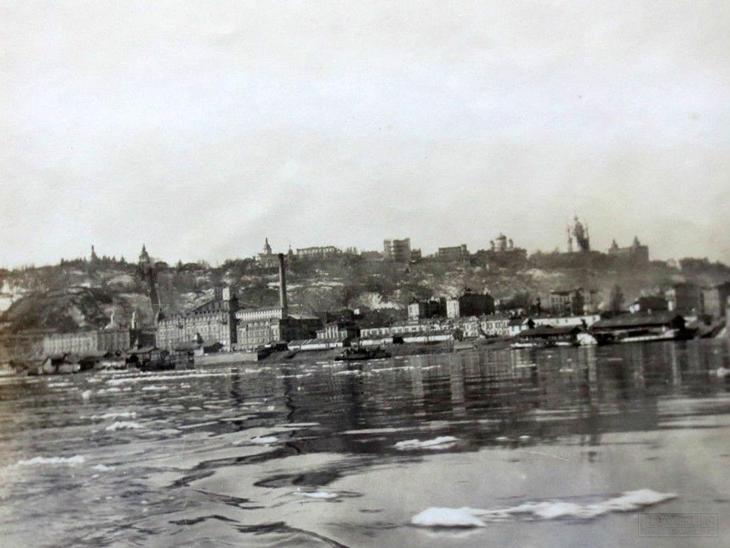 Фото Отто Фаузера №426. Вид на г. Киев с Днепра. 29 марта 1918 года. (Kiew vom Dnjepr aus, 29.03.1918).