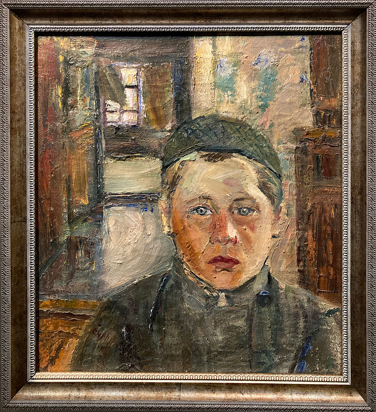 Бурлюк Д.Д. Голова татарского мальчика. 1918. Холст, масло. Собрание Национального музея Республики Башкортостан, г. Уфа