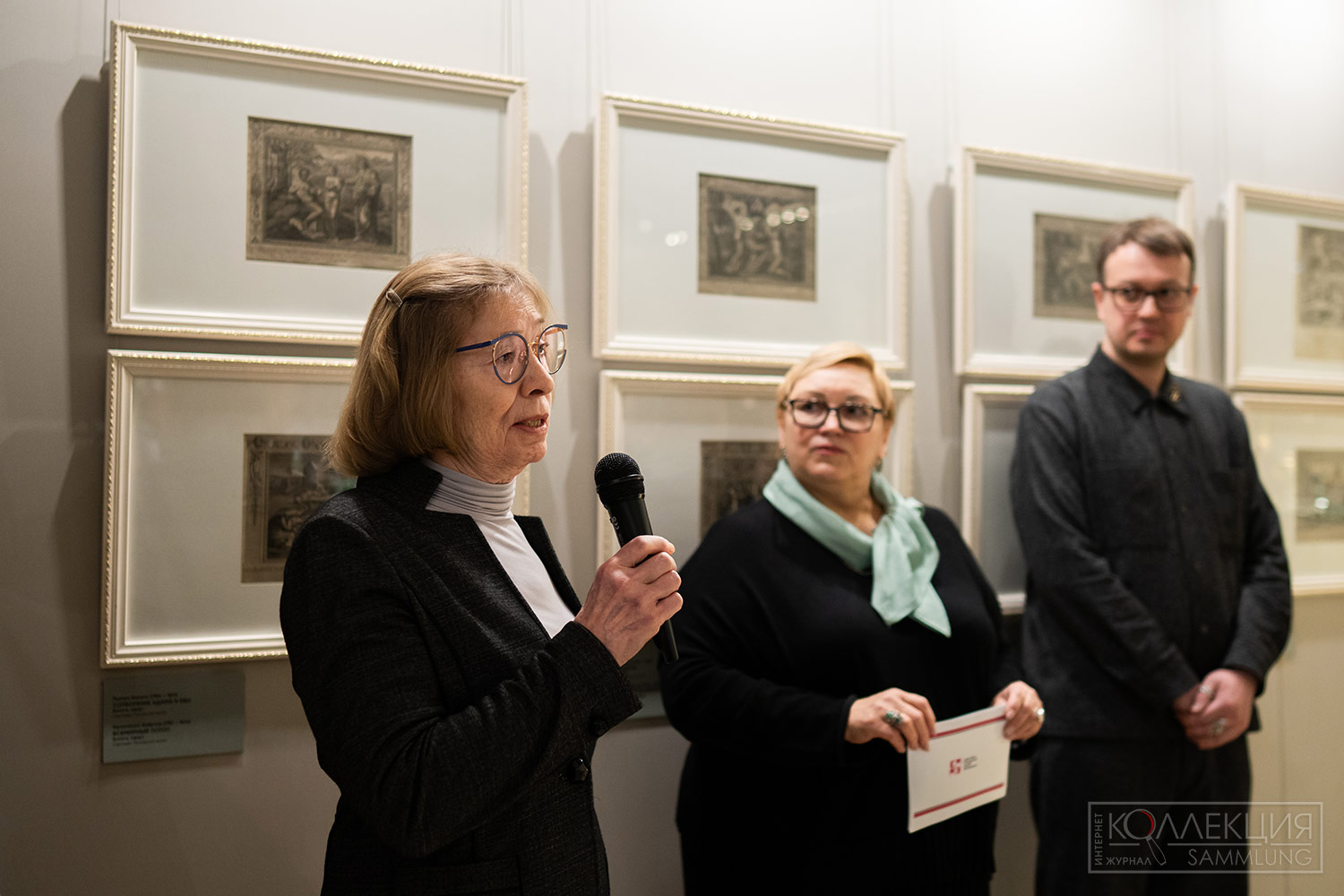 Людмила Михайловна Воронцова, заведующая научно-фондовым отделом "Ризница Троице-Сергиевой Лавры", Наталья Викторовна Григорьева, первый заместитель диреткора СПМЗ, Денис Анатольевич Арцинович, коллекционер
