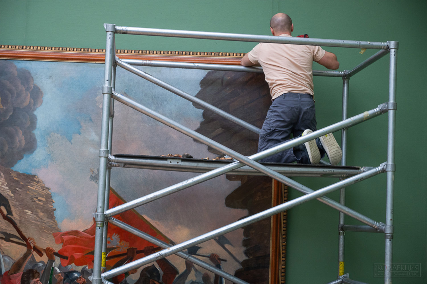 рюллов К.П. Осада Пскова польским королём Стефаном Баторием в 1581 году. 1839-1843. Холст, масло, 482×675. ГТГ