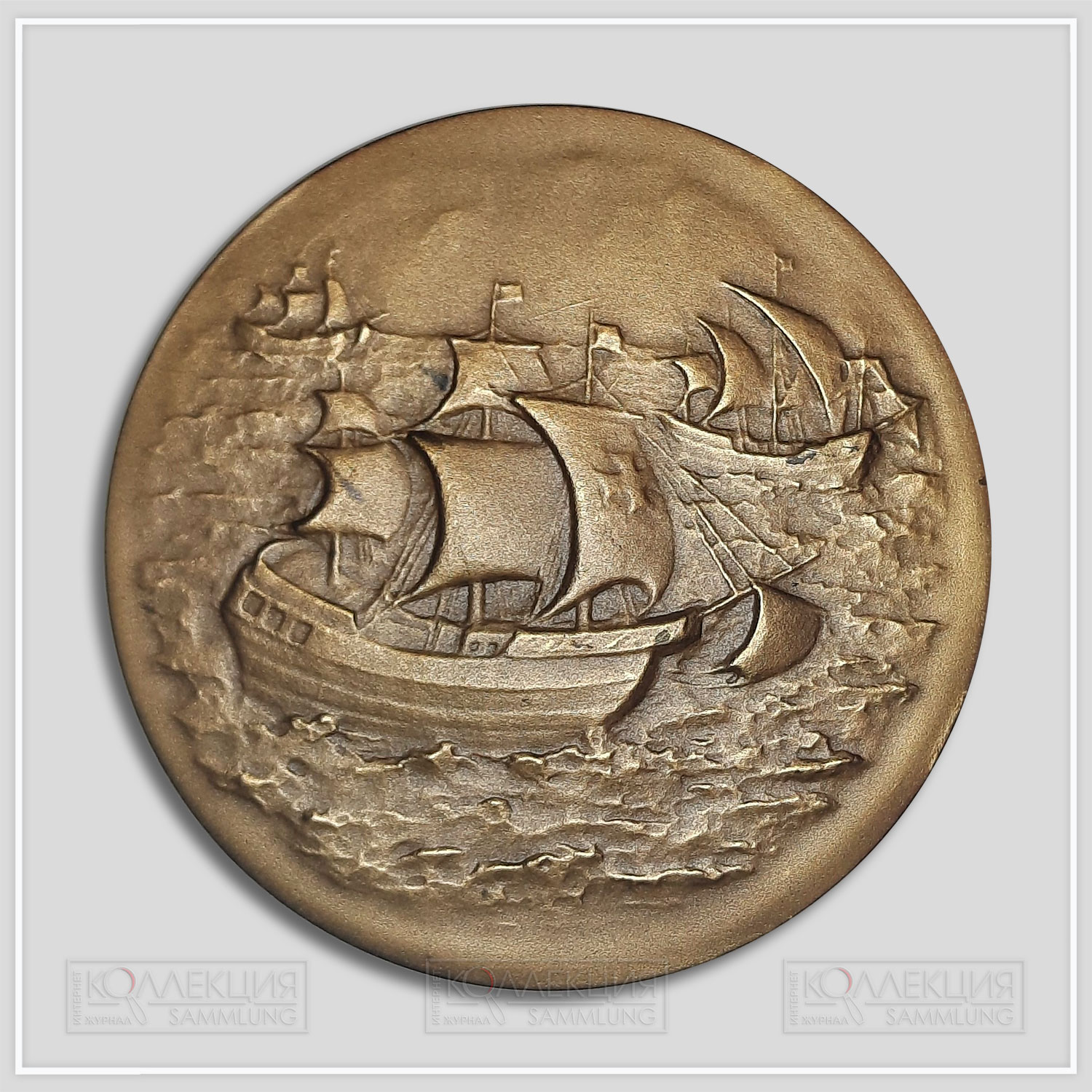 Julio Kilenyi. American Association of Teachers of Spanish Medal. Bronze, 1928 (?). Medallic Art Company. D=51 mm, p=38 gr (MACo 1928-024)