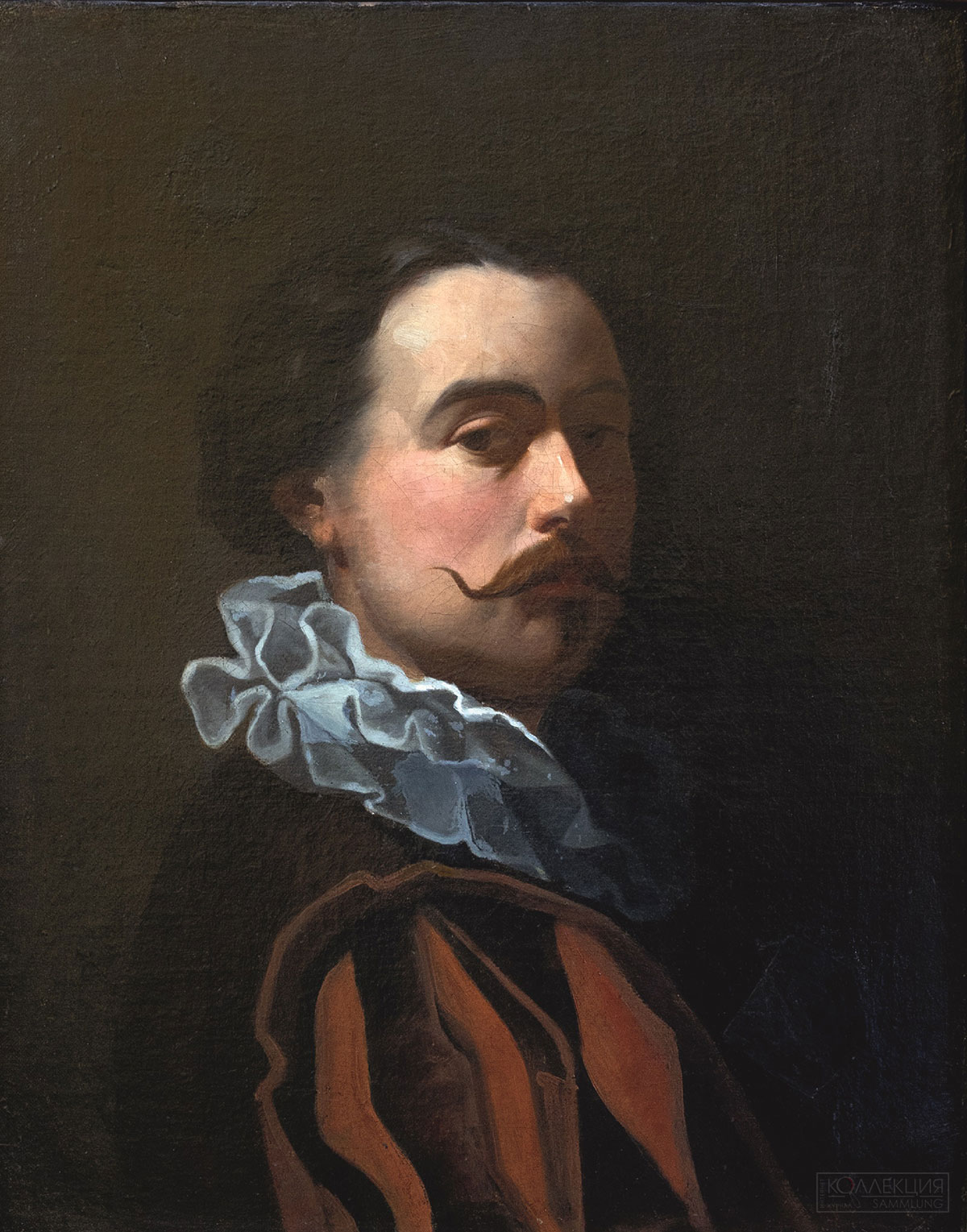 Александр Муравьёв. Автопортрет в маскарадном костюме. Конец 1840-х — начало 1850-х. Литературный музей Института русской литературы (Пушкинский Дом) Российской академии наук