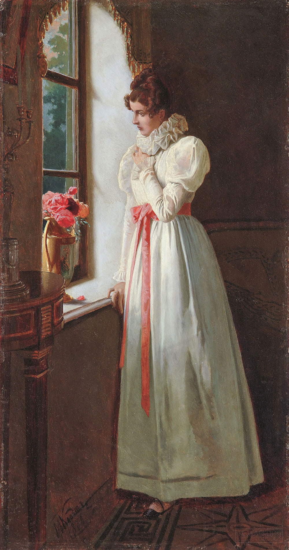 Михаил Клодт фон Юргенсбург. Иллюстрация к роману Александра Пушкина «Евгений Онегин». Татьяна. 1886. Всероссийский музей А.С. Пушкина, Санкт-Петербург