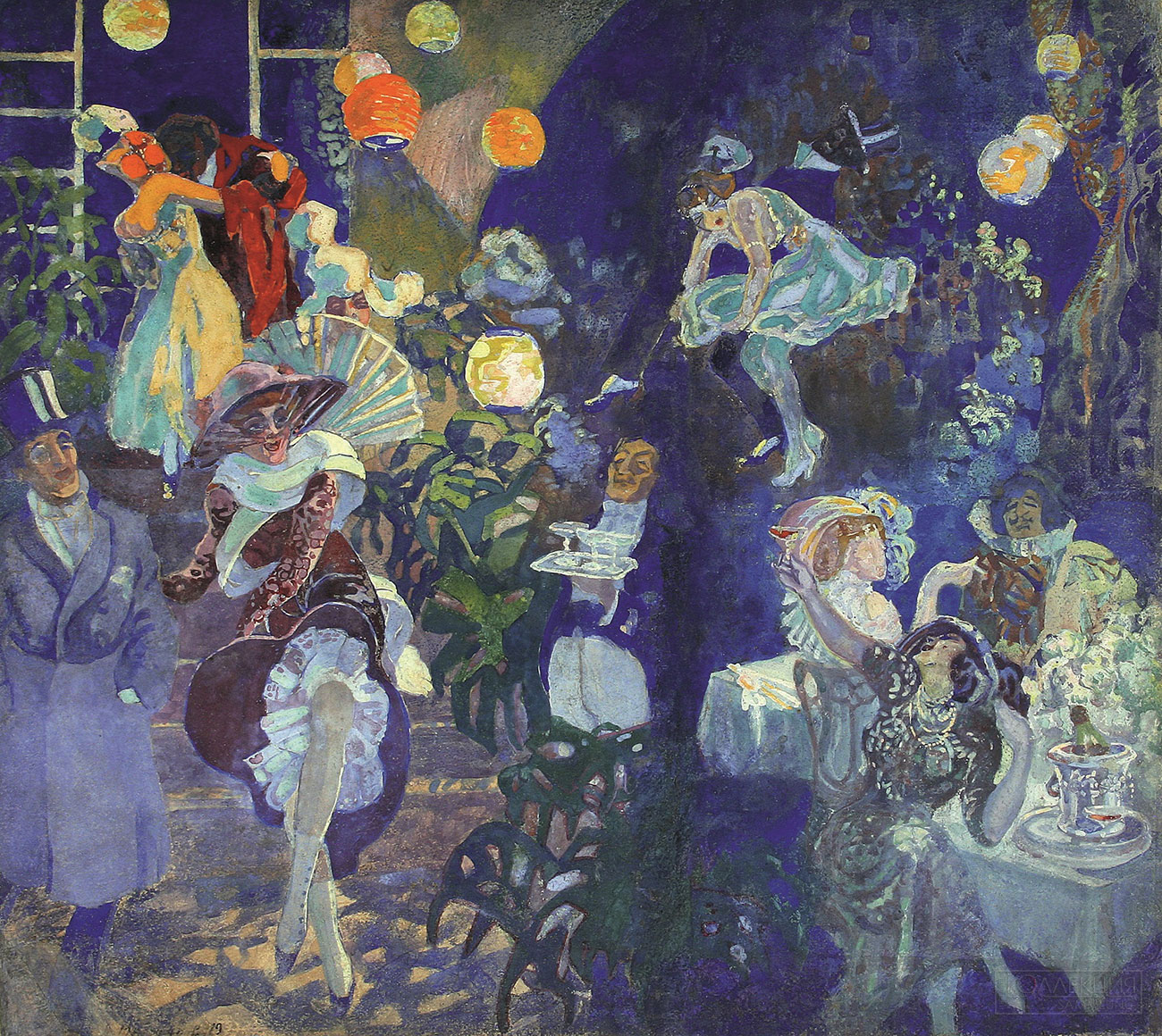 Николай Мамонтов. Маскарад. 1919. Омский государственный историко-краеведческий музей